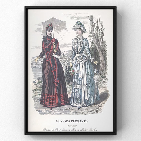 La Moda Elegante (1870-1892) - Etsy