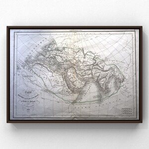 1838 Atique Ptolemee Map (Carte du Monde Connu des Anciens au Temps de Ptolemee)
