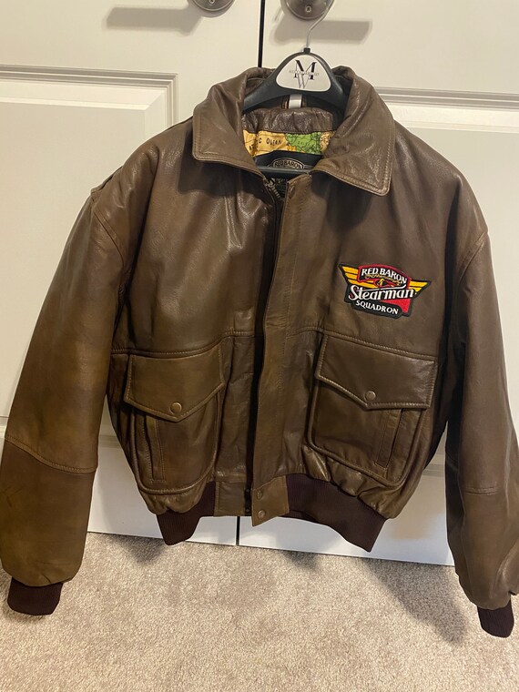 red baron leather jacket