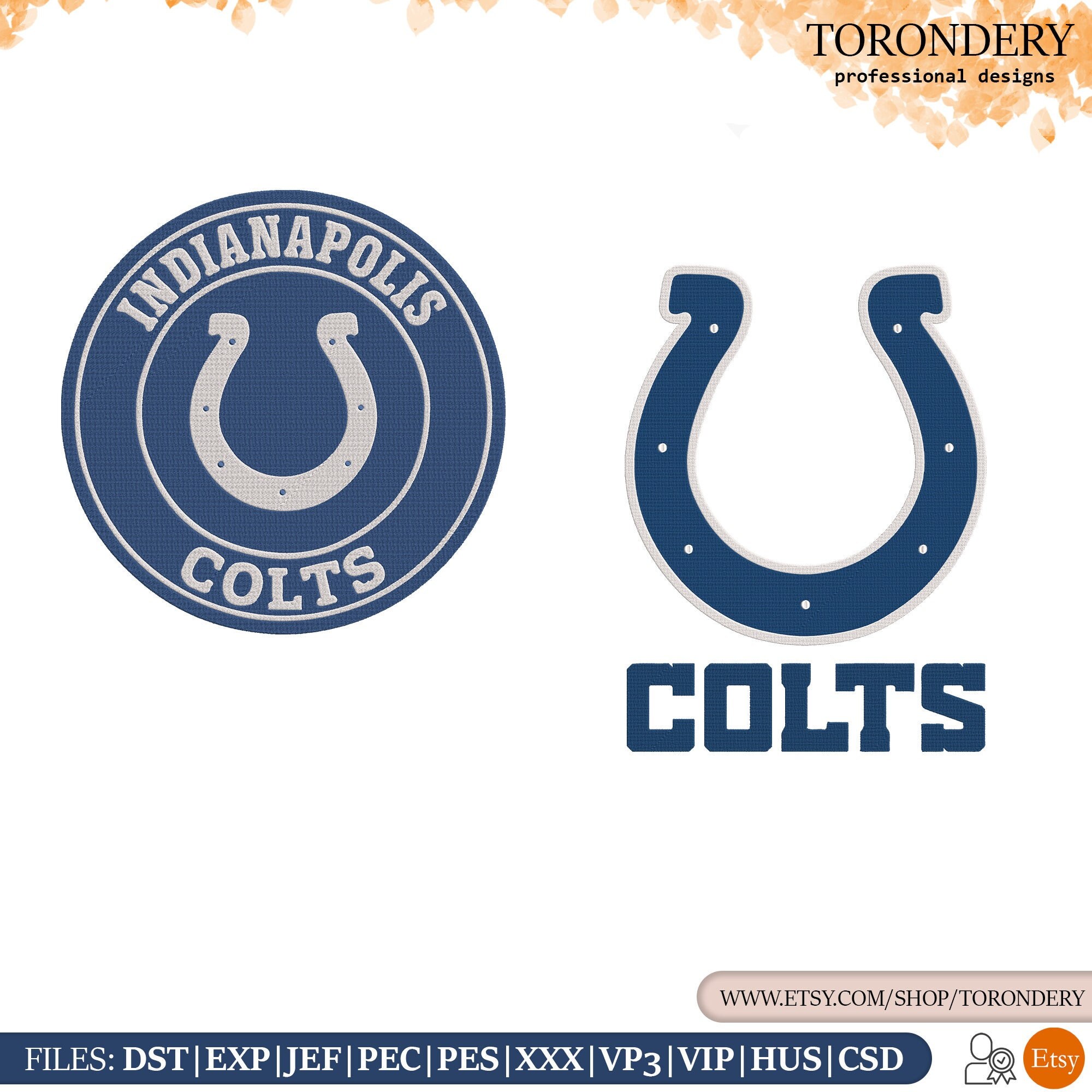 Indianapolis Colts Embroidery NFL American Football - Etsy