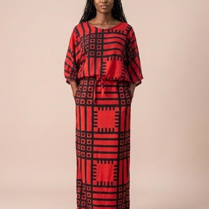 ankara and chiffon dresses Sleeve Ankara And Chiffon Styles Long Sleeve Ankara Chiffon Dresses Gown Ankara Blouse Styles For