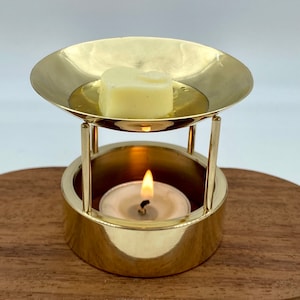 brass oil diffuser, brass oil burner, wax melt, wax warmer