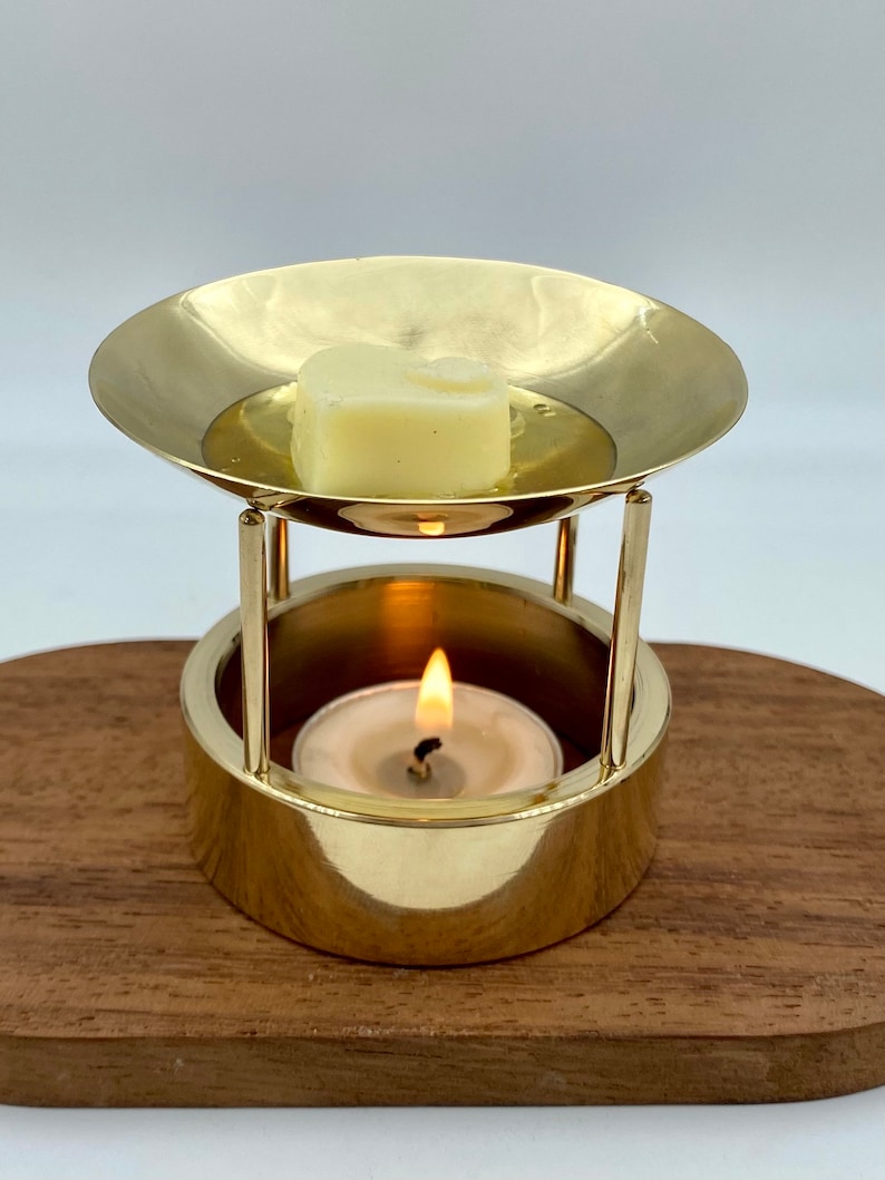 brass oil diffuser, brass oil burner, wax melt, wax warmer