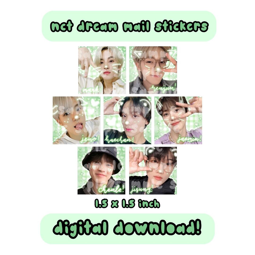 Nct Dream Mail Stickers - DIGITAL DOWNLOAD | Cute Kpop Happy Mail ...