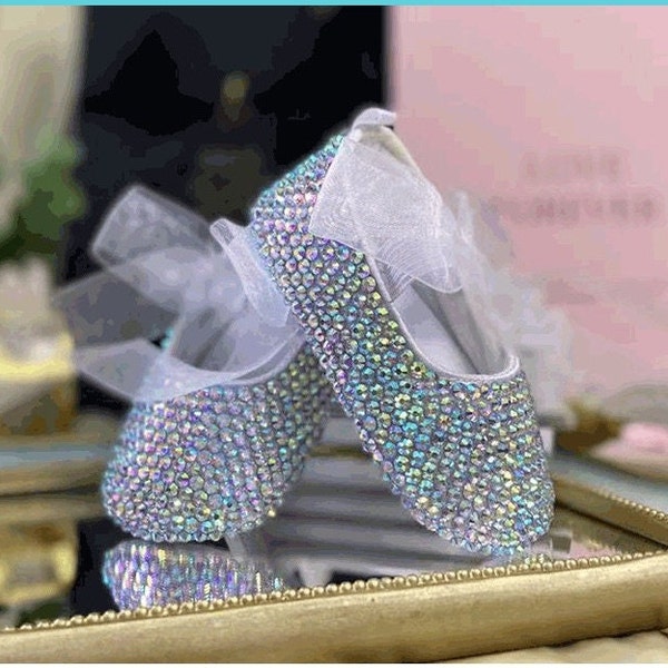 Swarovski Baby Shoes Etsy
