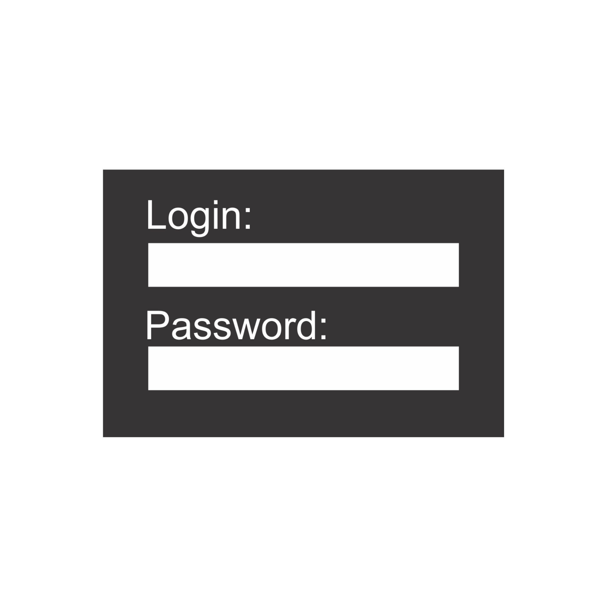 Login and Password Svg, Login Svg, Password Svg, Login Clipart, Login