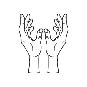 Mano alcanzando SVG, signo de mano Png, mano de ayuda Cricut, imágenes prediseñadas de palma abierta