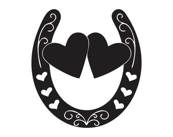 wedding horseshoe svg, digital download, svg, png, clipart, horseshoe cricut