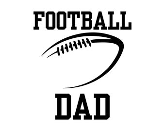 Football dad svg, football svg, dad svg, digital download, football daddy svg, silhouette cut  file