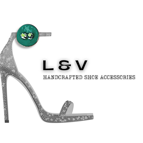 Green Shoe Clips Etsy