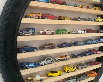 Toy Car Tire Display Train set Display Shelf 26&quot; tire Personalized Christmas.laser Engraved