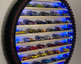 26&quot; ORIGINAL Cool Wheels Car Display Wall Art, LED lights, No wiring to hang around Safe for Children.Laser Engraved