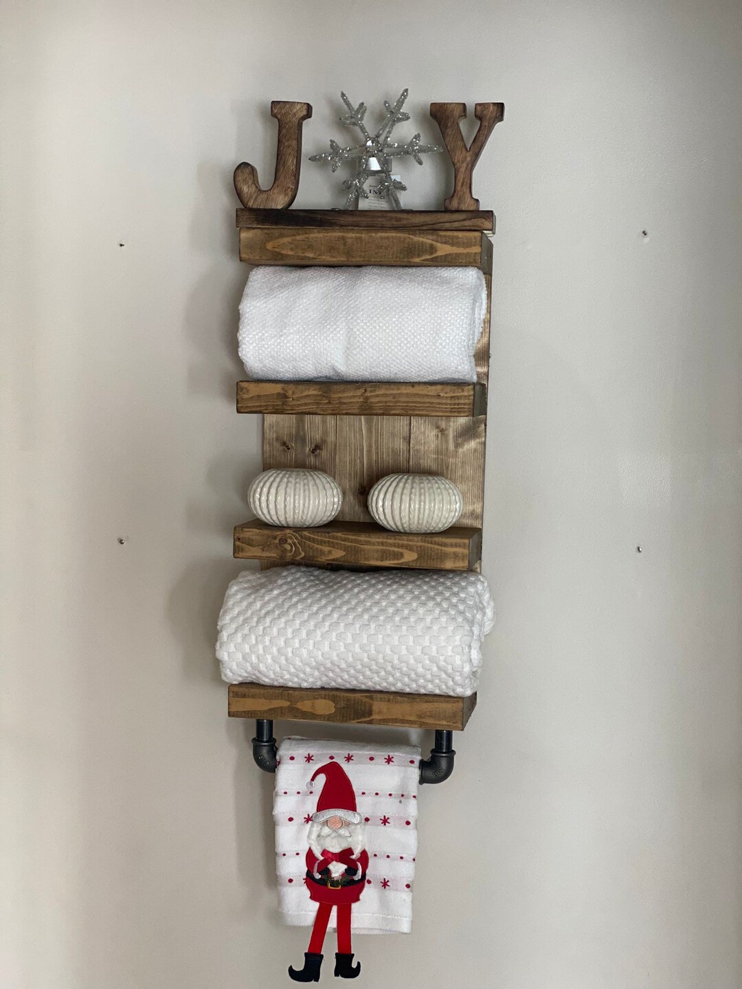 Industrial Rustic Bathroom Shelving Etsy