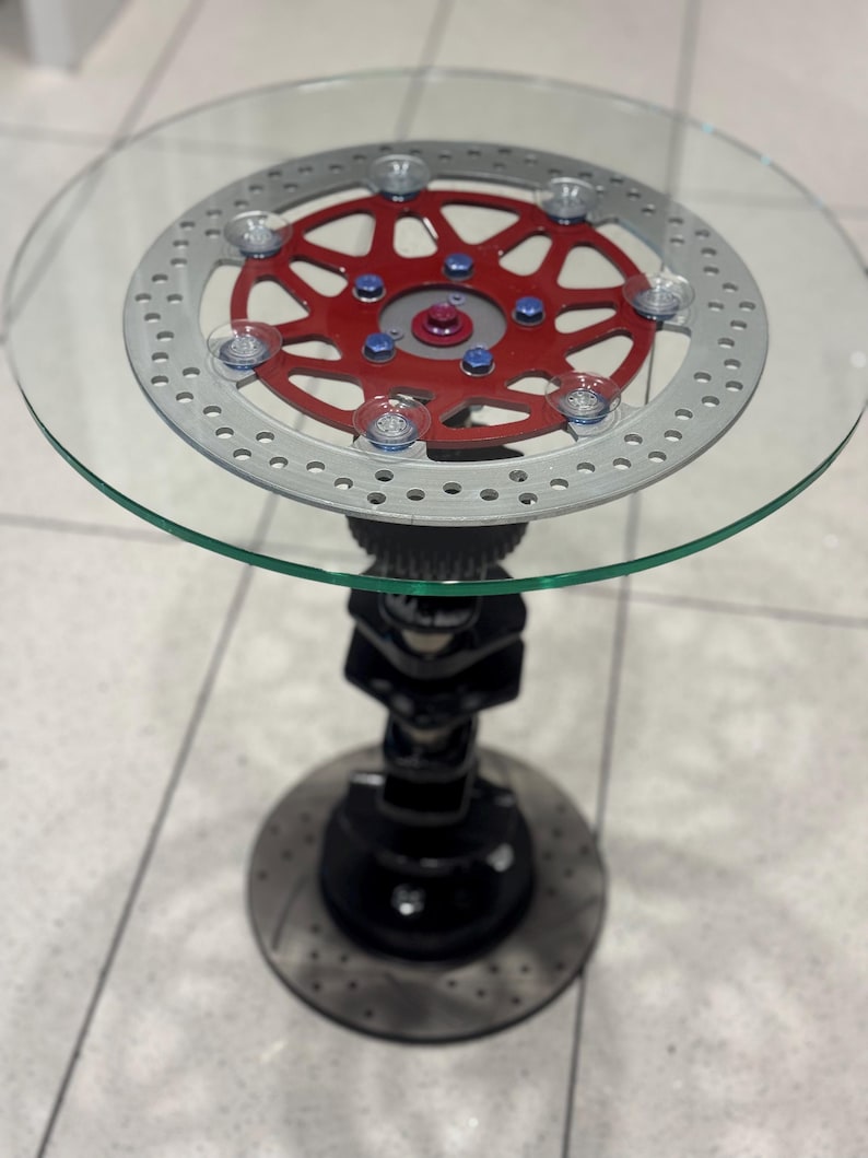 Tabletop Brake Rigs Industrial Crankshaft & Brake Disc Table With Toughened Glass Top – One ...