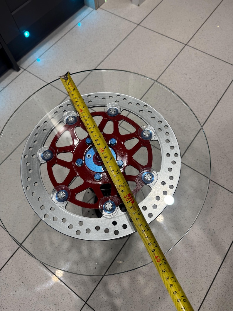 Industrial Crankshaft & Brake Disc Table With Toughened Glass Top – One ...