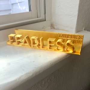 CD wall display for &quot;Fearless&quot; | Customized CD wall mount