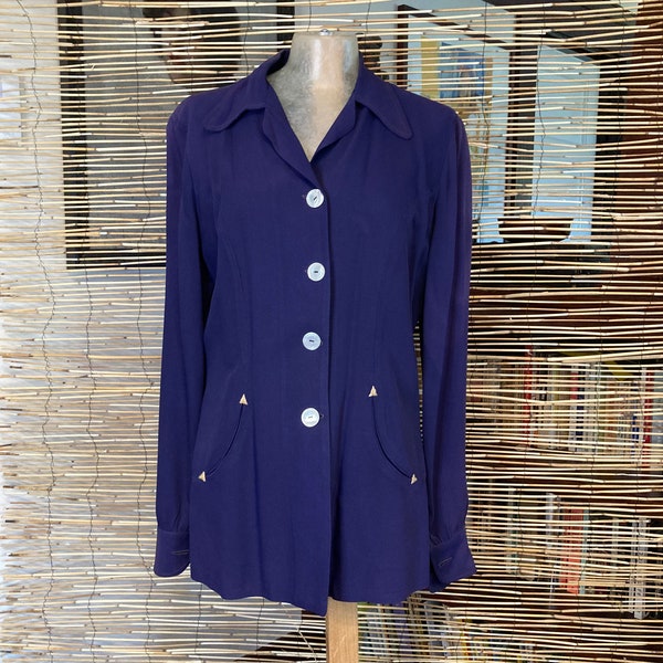 1940s purple Western women’s jacket