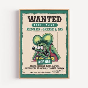 Rat Fink Poster - Etsy