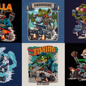 Ich werde eine Ratfink Style Illustration mit Detailreichtum + Hintergrund machen | Perfektes Geschenk oder Sammlerstück.