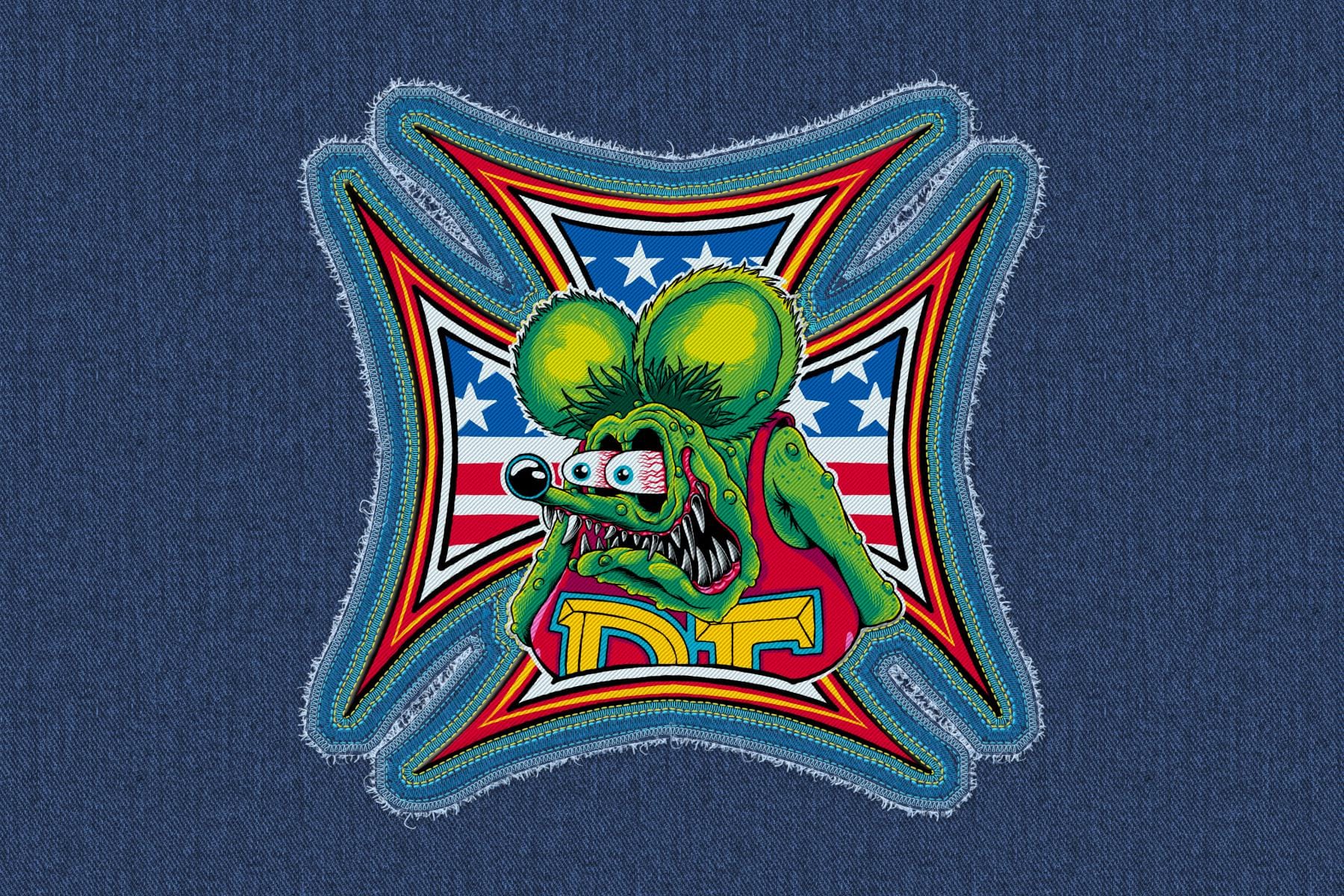 Rat Fink Monster PNG, Wild Hot Rod Clipart, Sticker Decal (digital