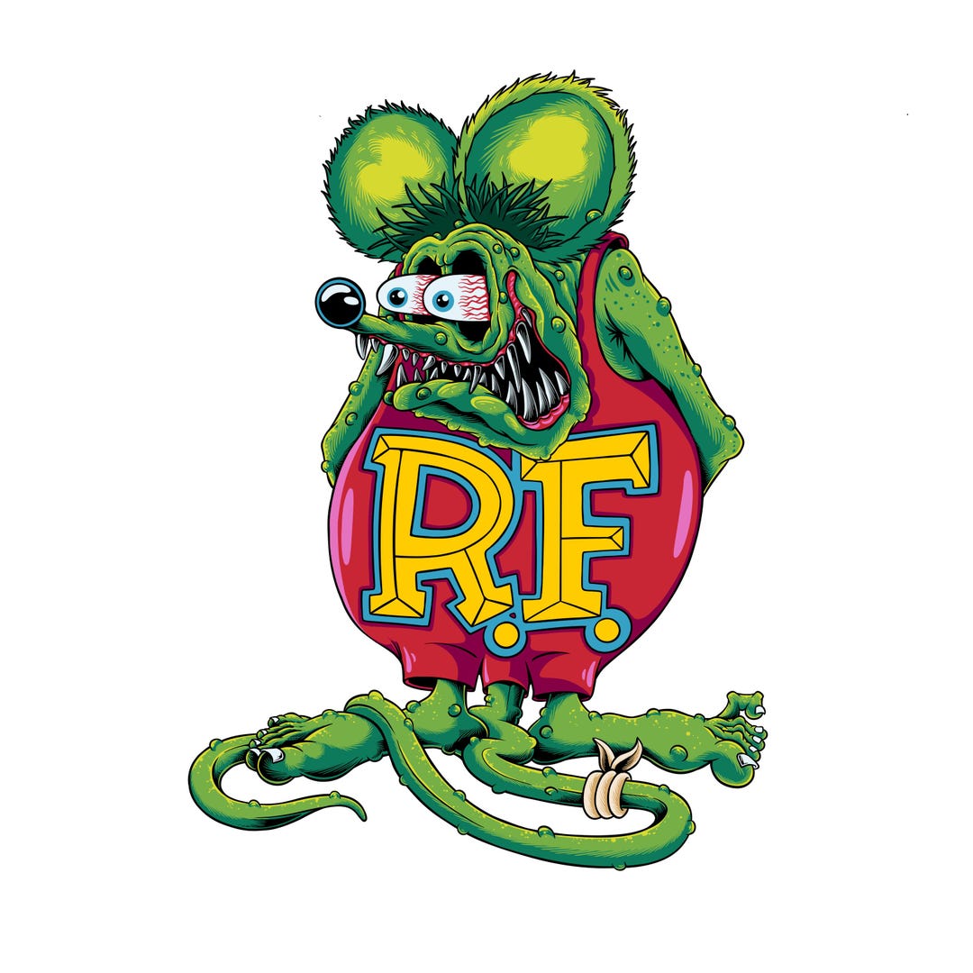 Rat Fink Monster PNG: Wild Hot Rod Clipart (digital Download) - Etsy