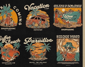Custom Hand Drawn T-Shirt Design, Retro Vintage Style Graphic Tee