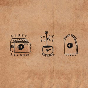 Custom Hand-Drawn Logo Design | Whimsical, Minimalist & Organic, | Rustic, Playful, Personalized | Unique Vintage | Digital Download