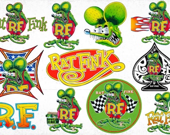 Rat Fink Monster PNG, Wild Hot Rod Clipart, Sticker Decal (digital