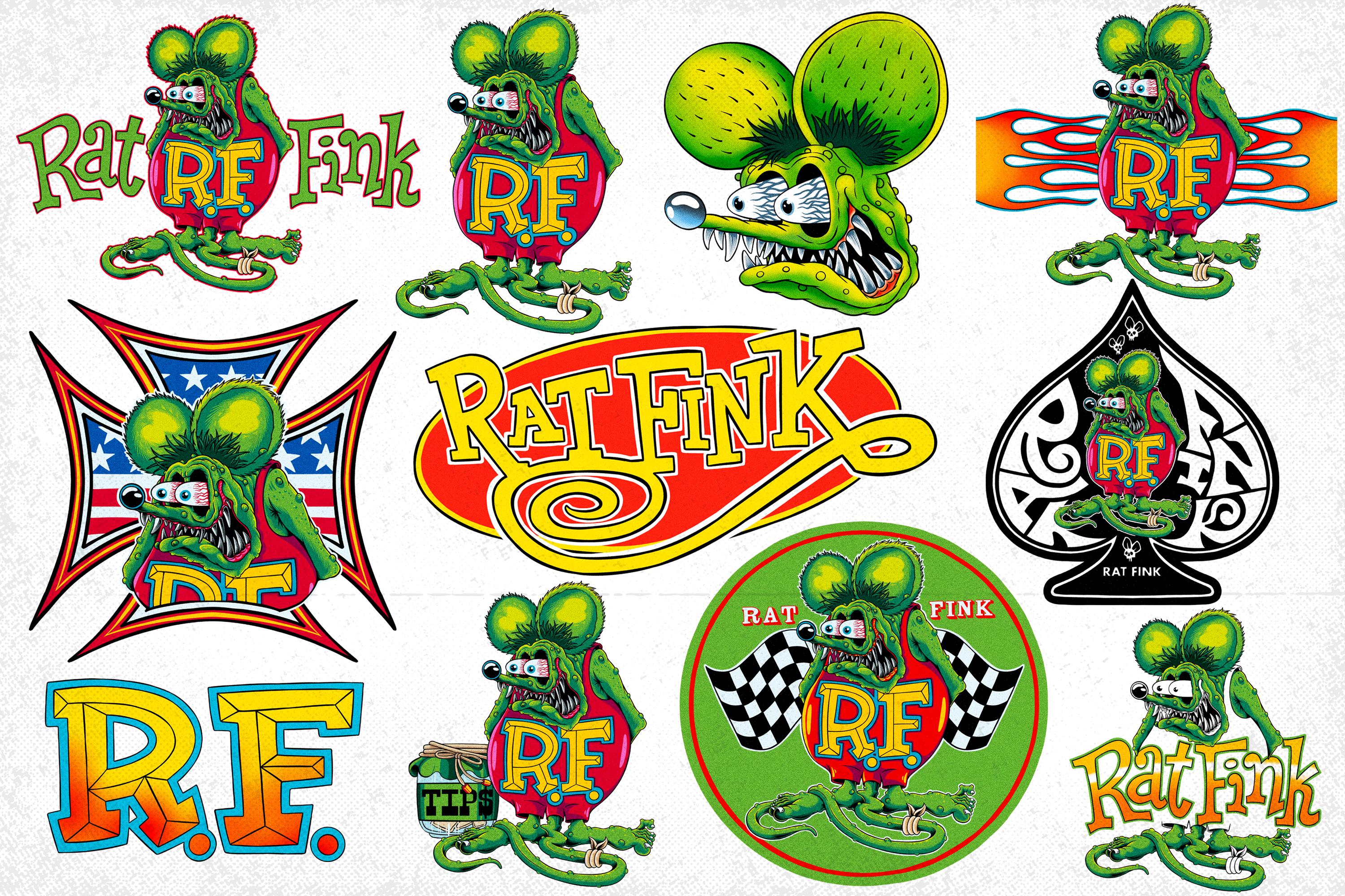 Rat Fink Monster PNG, Wild Hot Rod Clipart, Sticker Decal (digital