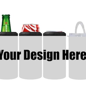 4 in 1 Can Cooler Mockup