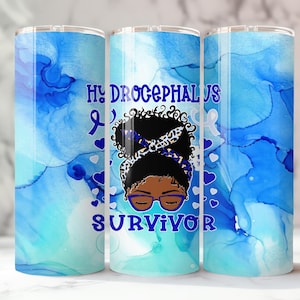 Hydrocephalus Survivor Tumbler Wrap, Skinny, Straight, Sublimation,