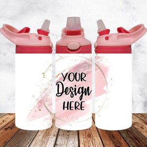 Maqueta de vaso abatible para niños: 12 oz PNG, vista completa (descarga digital)