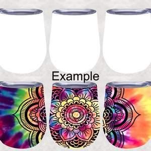 12oz Wine Tumbler Mockup- full wrap