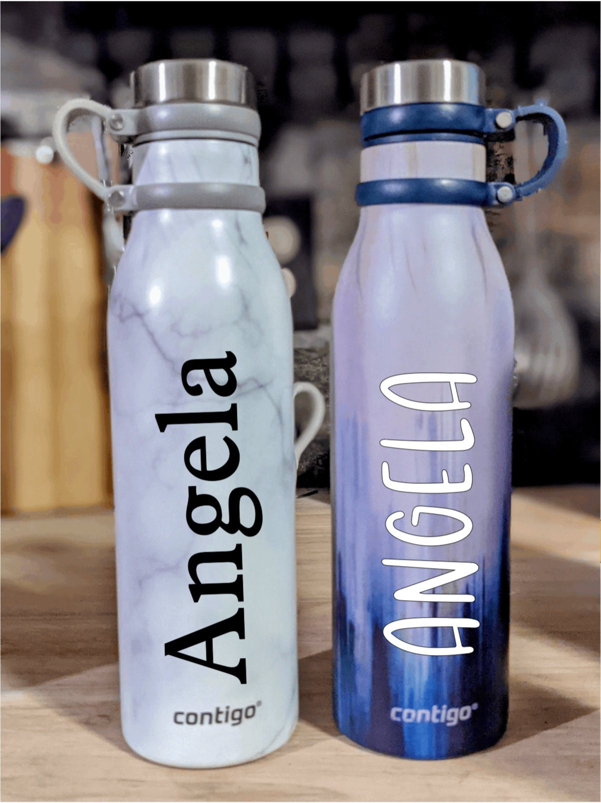 Personalized Contigo Water Bottle, 20 Oz. Stainless Steel Contigo  Matterhorn, Custom Insulated Water Bottle, Custom Yoga Gift 