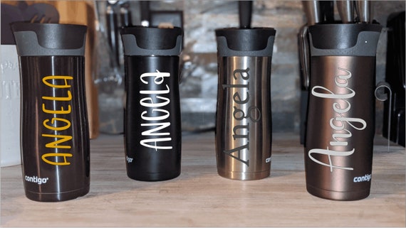 Contigo Autoseal 16oz Travel/coffee Mug/water Bottle Lifetime Guarantee No  Leak No Spill Stainlesssteel customized/personalized 