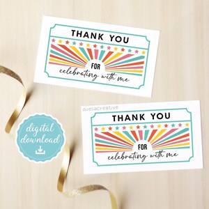 Movie Party Printable Gift Tags, Instant Download, Movie Night Favor ...