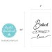 Printable Cookie Tags, Instant Download, Baked With Love Black and ...