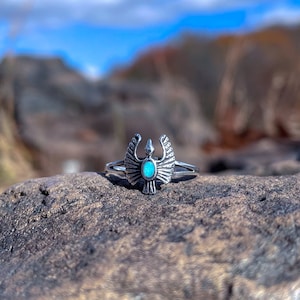 Turquoise Phoenix Ring - Etsy