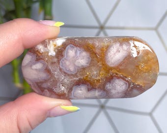 Kamień palmowy z agatu druzy – kryształ kieszonkowy – Exact One – G12