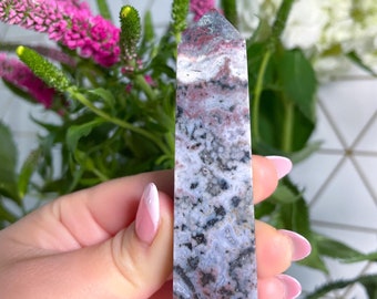 Colorful Ocean Jasper Tower – Healing Crystal Point - U56