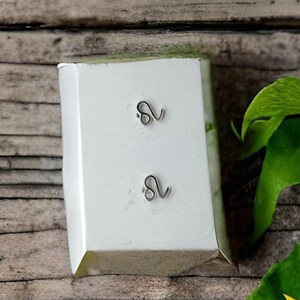Leo Earrings - Leo Jewelry - Zodiac Earrings - Earring Studs - Stud Earrings Silver - Zodiac Jewelry - Tiny Sterling Silver Earrings -