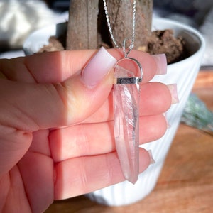 Lemurian Quartz Pendant - Lemurian Seed Crystals - Metaphysical Crystals - Healing Crystals - Metaphysical Crystals Necklace - RARE Crystals