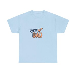 Best Dad Unisex Heavy Cotton Tee, Fathers Day Gift, Casual Wear, Gift for Dad, Summer T-Shirt, Birthday Gift for Dad