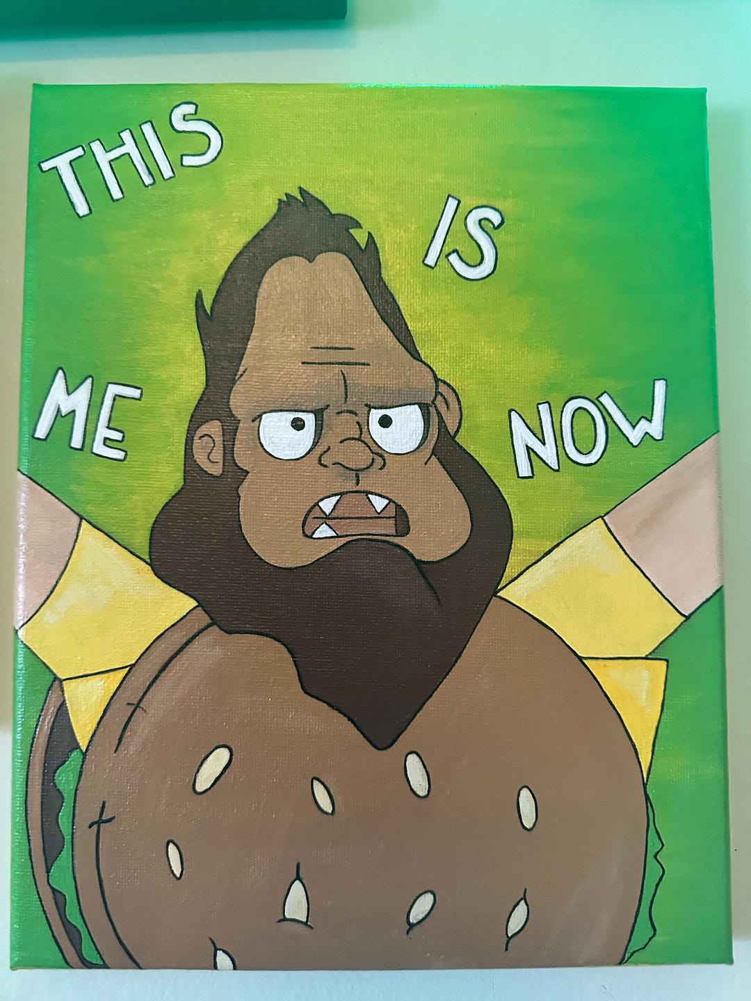 Beefsquatch - 8x10 Acrylic Canvas - Etsy