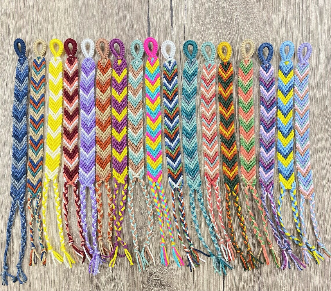 Chevron Friendship Bracelets Macrame Friendship Bracelets Etsy