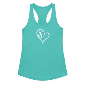 DMB Printed Women’s fitted racerback tank top