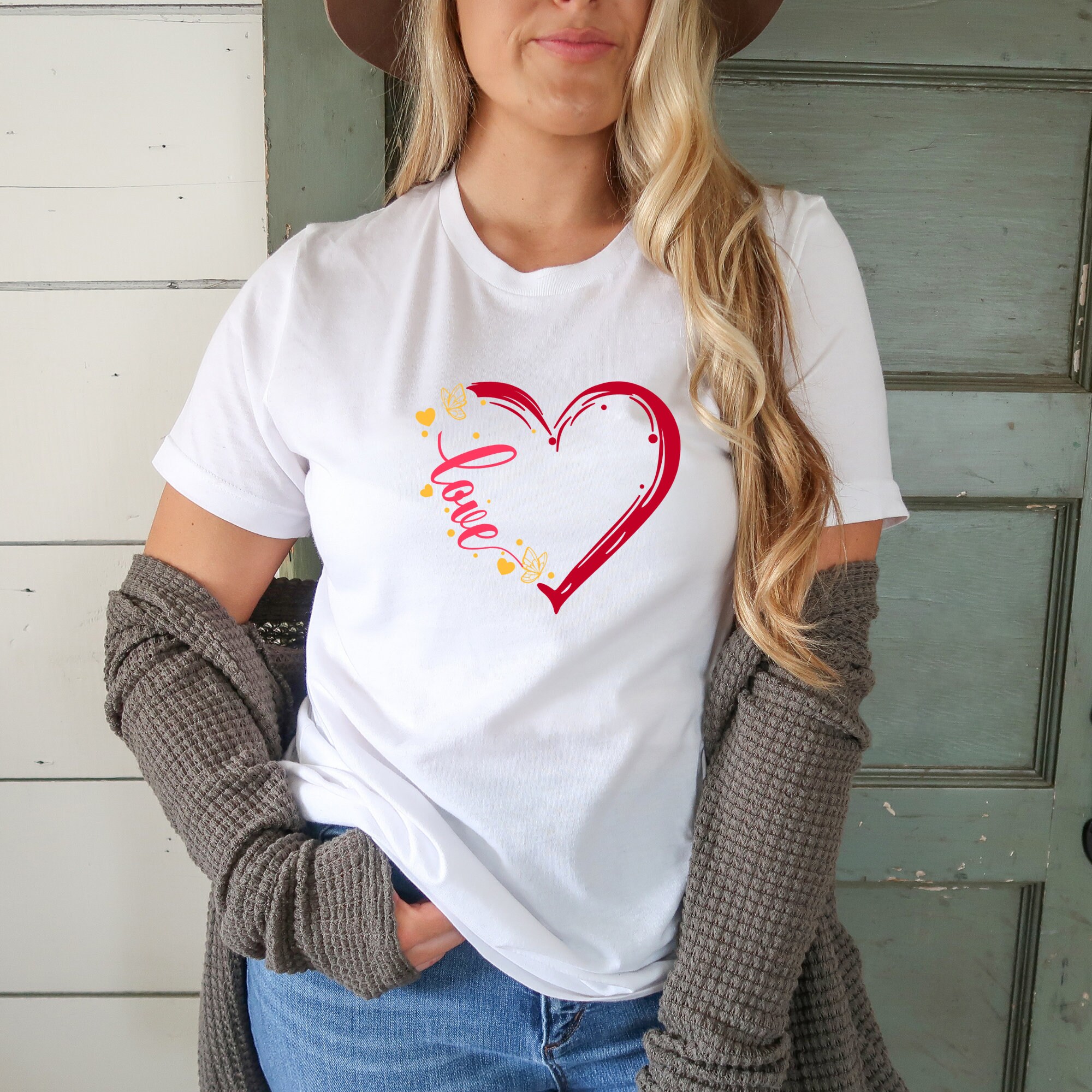 Heart Shirts Valentines Day Shirt 