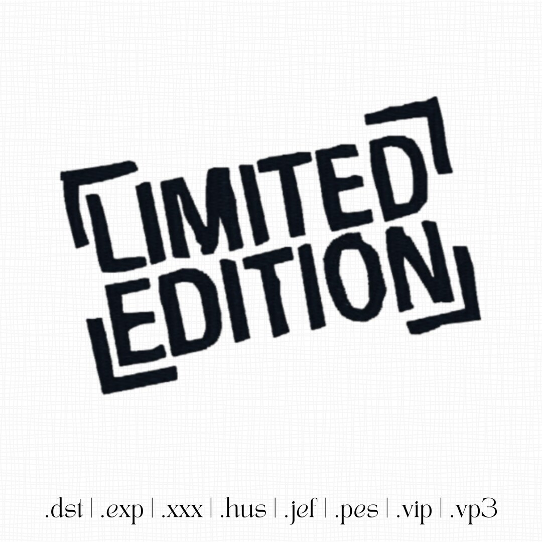 Machine Embroidery Design Lettering LIMITED EDITION - Cool Embroidery ...
