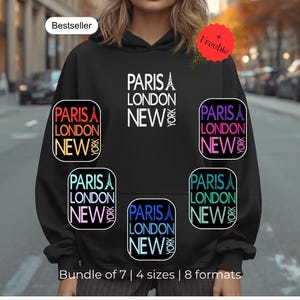 Stickdatei für Stickmaschine | Sprüche Stickdesigns | Städte Maschinen-Stickdatei | Stickdatei Reisen | Instant Download | 4 Größen