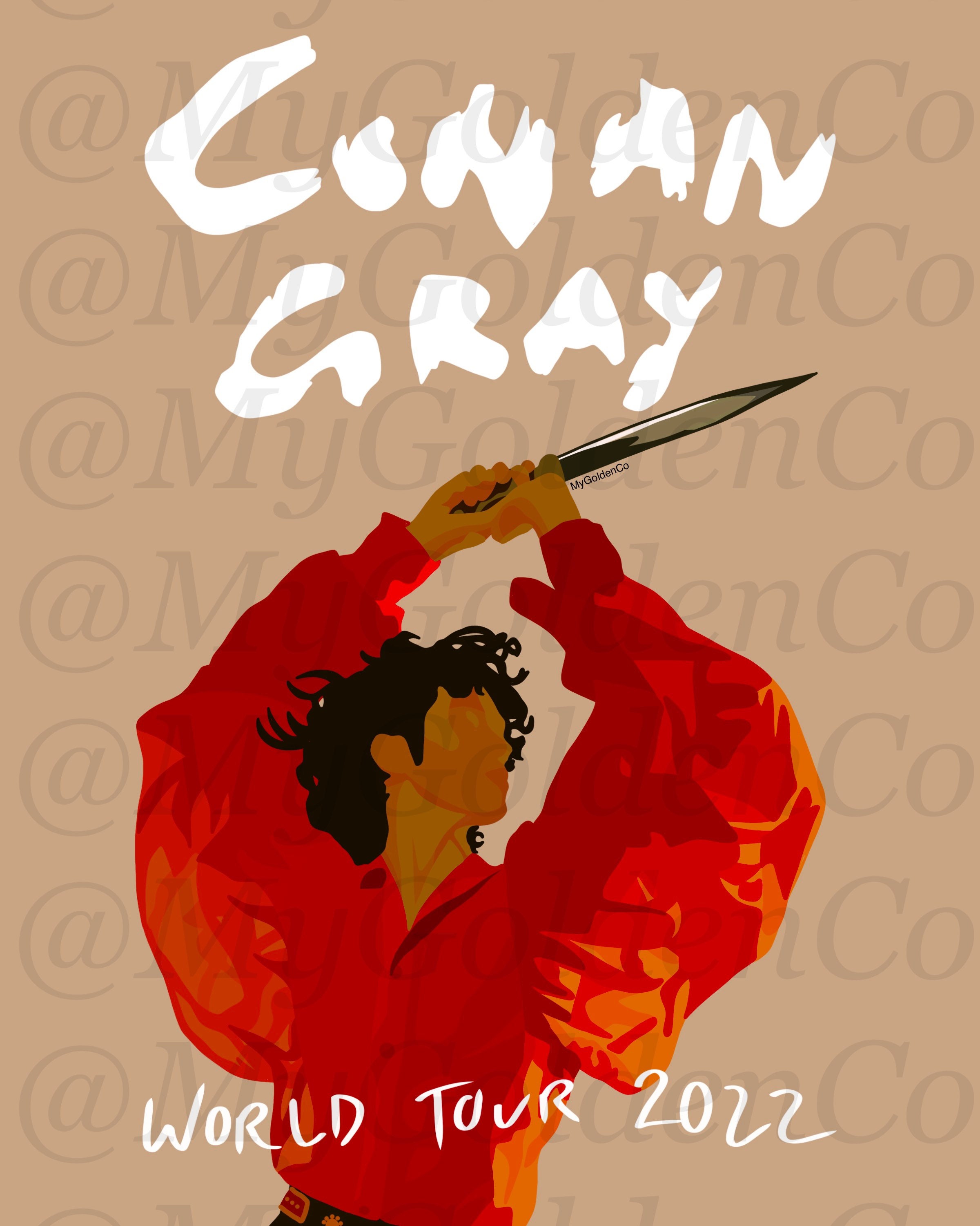 Conan Gray World Tour Glossy Poster Etsy